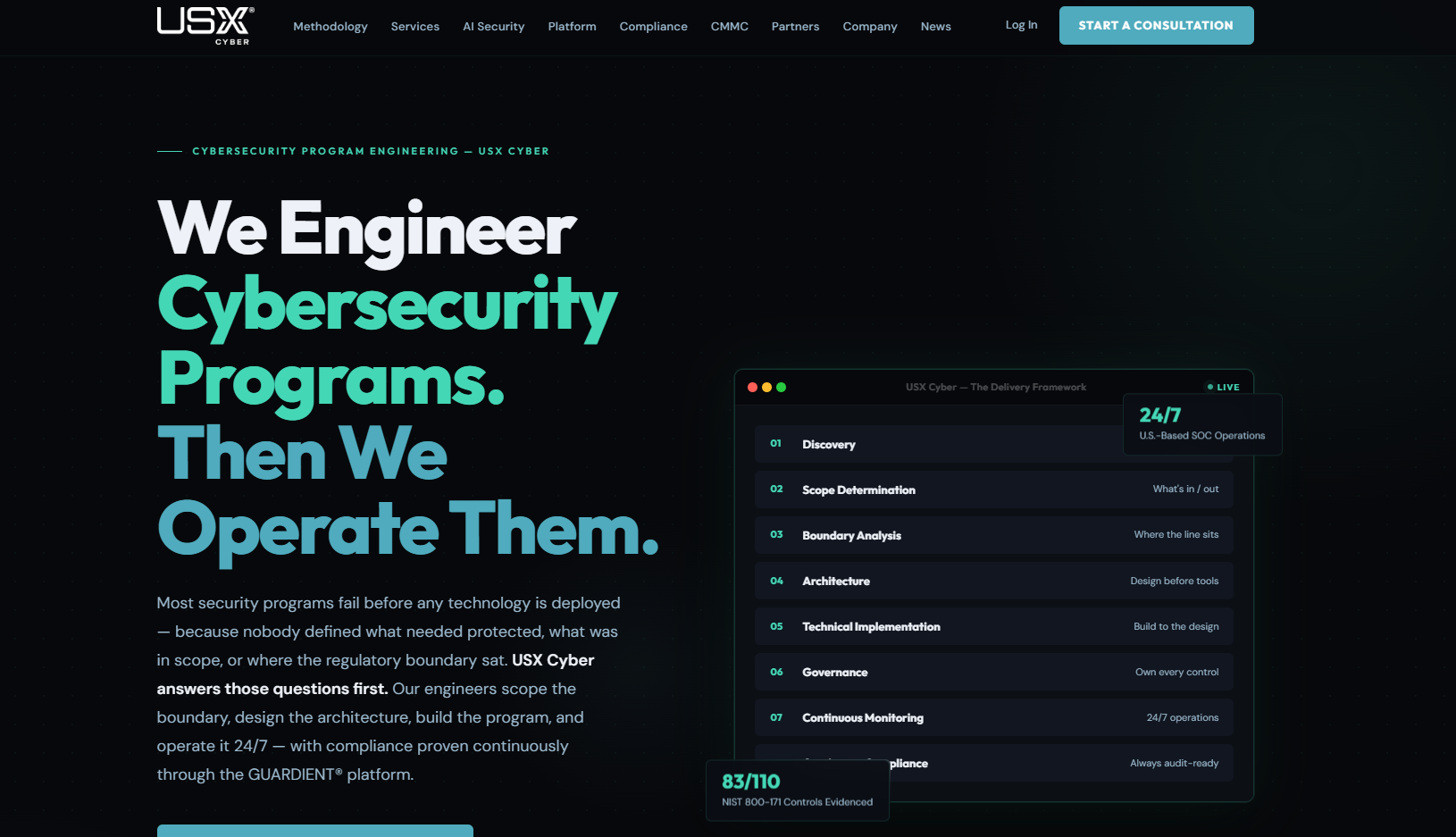 USX Cyber Website